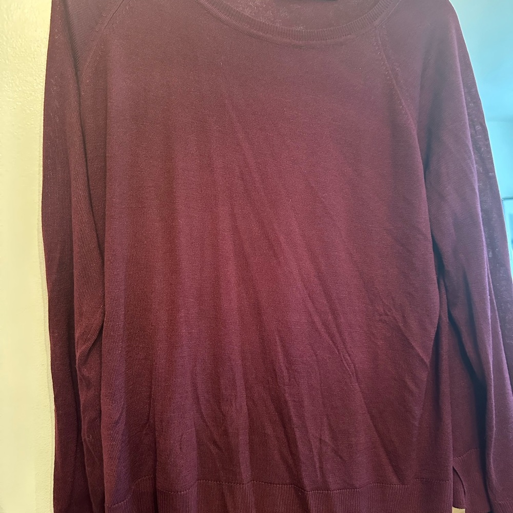 Zara Women’s Burgundy coloured lightweight Sweater